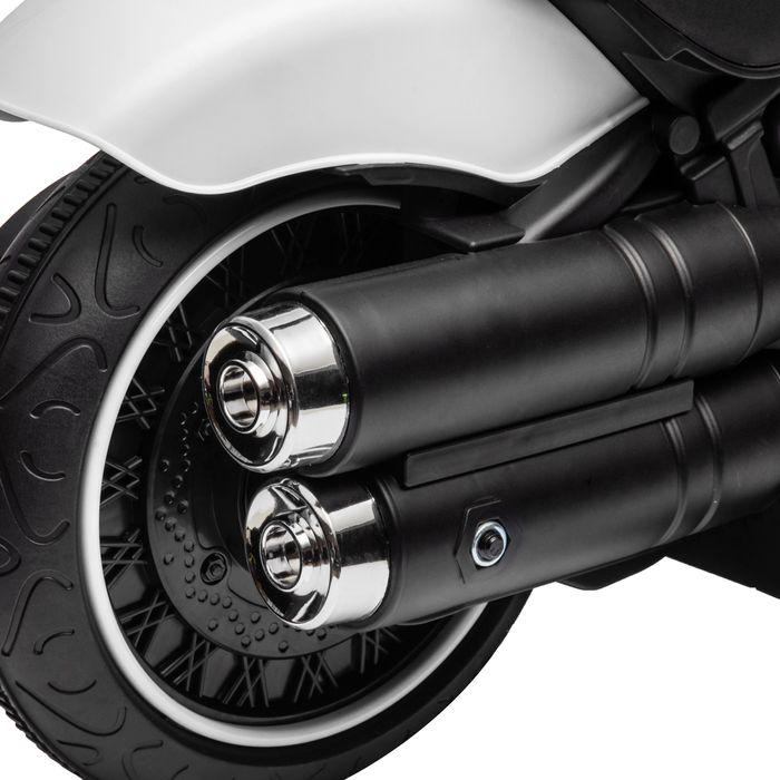 Actual product image Swisshandel24 Elektro-Kindermotorrad, LED-Scheinwerfer, abnehmbare Stützräder, bequemer Sitz, Rot/Schwarz (6 V)
