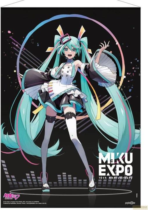 Actual product image POPbuddies Hatsune Miku wall scroll Miku Expo 10th Anniversary Limited Edition 50 x 70 cm
