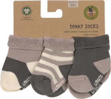 Actual product image Lässig Socks Newborn Set of 3 Anthracite Taupe Size 23 - 26 (pack of 3, 23 - 26)