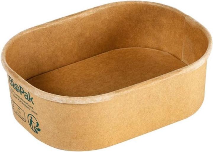 Biopak Salat-Schale Brick Box Mini 150 ml, Braun, 50 Stück (50x)