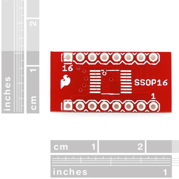 Image du produit SparkFun Adaptateur SSOP vers DIP 16 broches