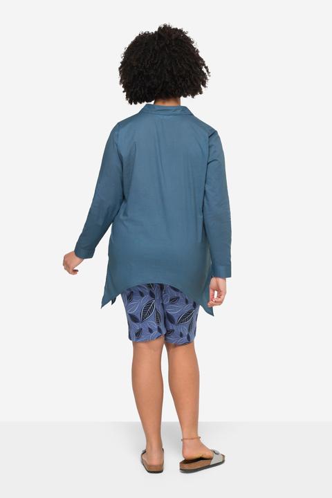 Immagine prodotto Janet & Joyce Hemdbluse, Voile, Seiten-Druck, Langarm, Zipfelsaum (50)