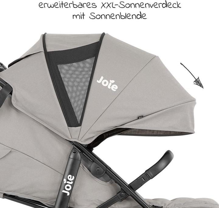 Image du produit Joie Litetrax Pro Air avec habillage pluie Pebble