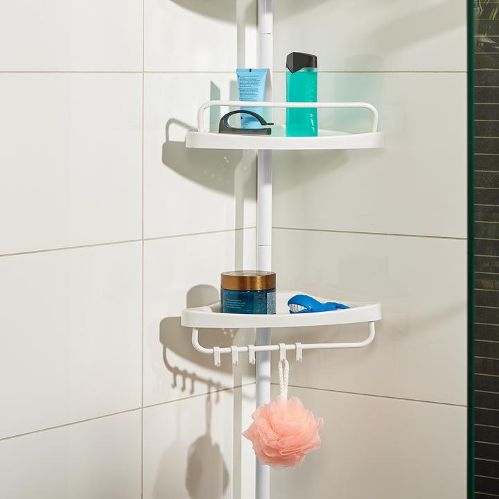Actual product image Deuba Telescopic shower shelf
