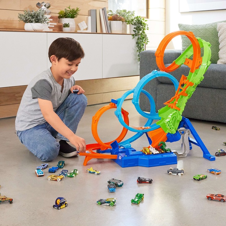 Image du produit Hot Wheels Action 4 Loopings Crash danger