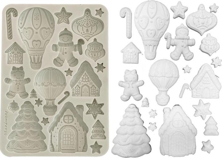Image du produit Stamperia Silikonform A5 "Candy Christmas - Gingerbreads"