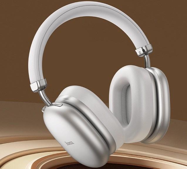 Actual product image Hoco W35 Max Auspicious Headset ANC In-Ear Wireless Bluetooth Silber (ANC, 45 h, Wireless)
