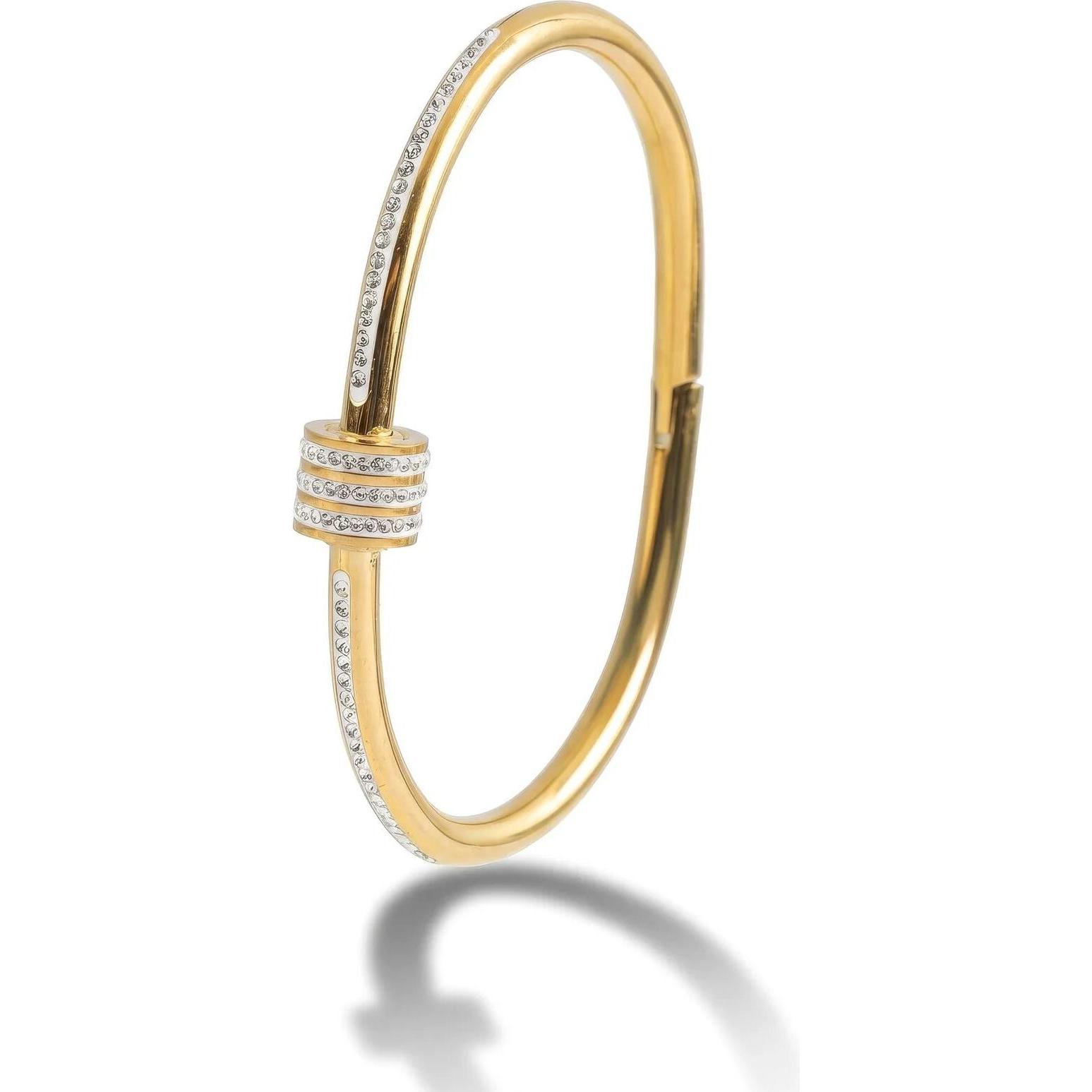 Marc, Bracciale, Malone - Stunning solid bracelet with crystals MCB250395G
