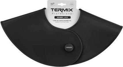 Termix Professional Hair Cutting Cape Large Black Waterproof with Magnetic Button