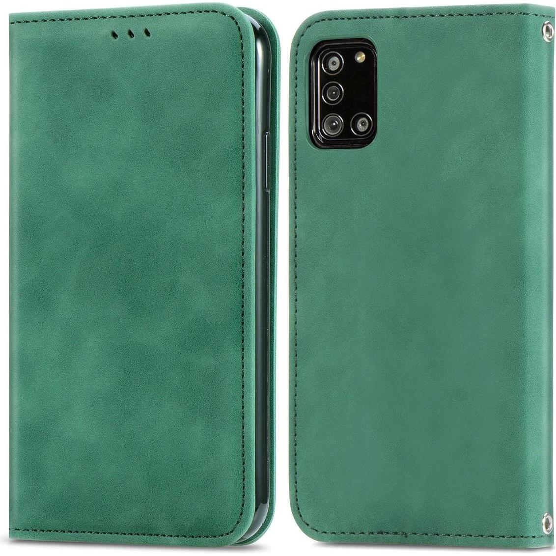 König Design Hülle Handy Schutz für Samsung Galaxy A32 5G Case Cover Tasche Etui Bumper Grün (Samsung Galaxy A32 5G), Sm...