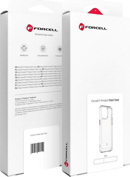 Actual product image Forcell Back panel cover F-PROTECT Clear Case for SAMSUNG A14 4G / A14 5G transparent (Samsung Galaxy A14 5G, Samsung Galaxy A14)