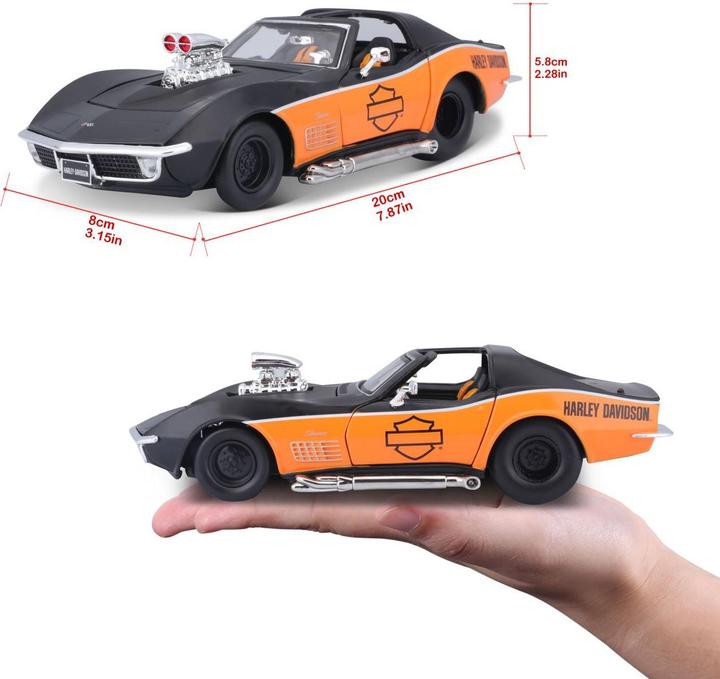 Produktbild Maisto Corvette 1970 im Harley Davidson