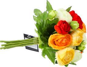 Immagine prodotto Mica Decorations Bouquet artificiale di ranuncoli arancioni (19 cm)