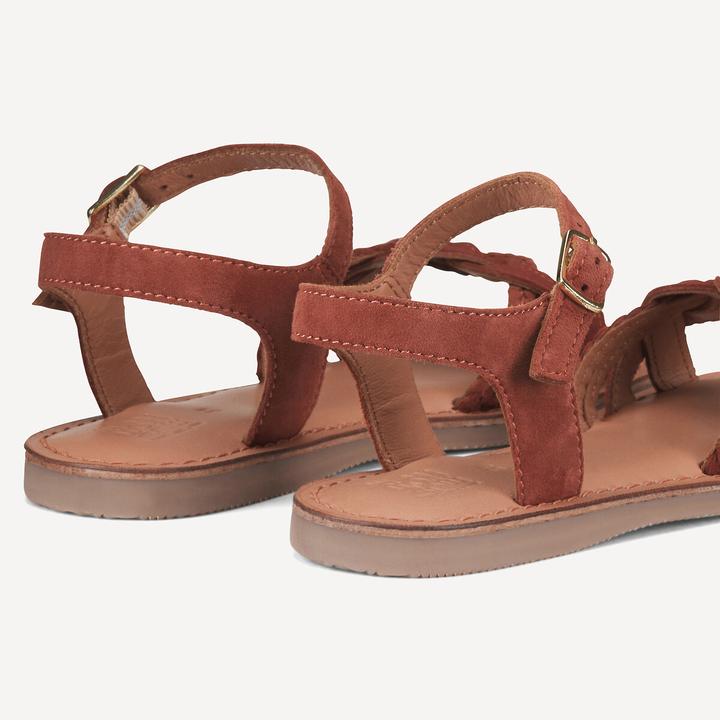 Actual product image La Redoute Collections Geflochtene Sandalen aus Veloursleder (35)