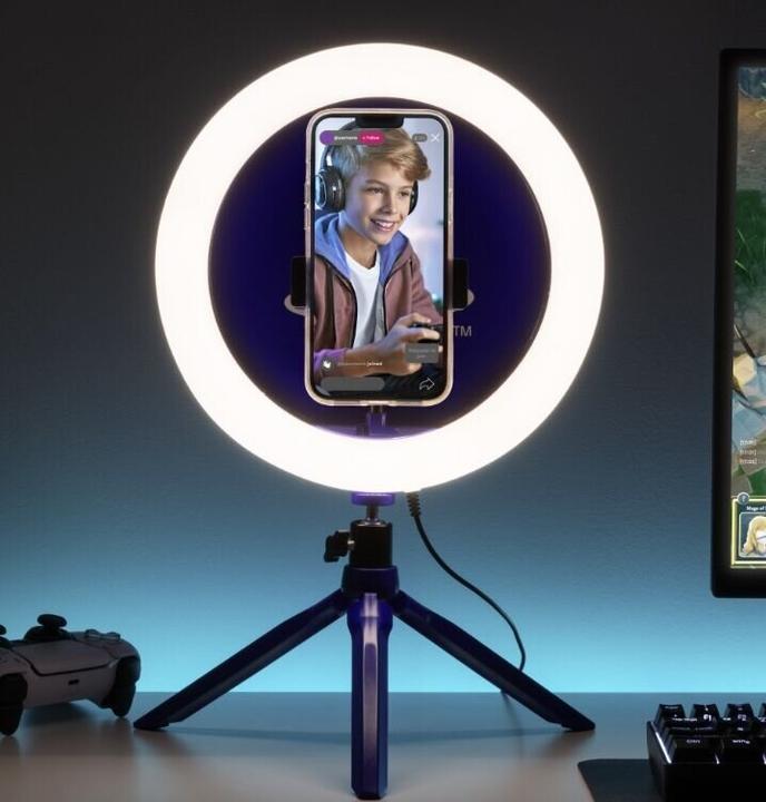 Image du produit Paladone Products PlayStation - Lampe de streaming avec support pour téléphone (Playstation Classic)