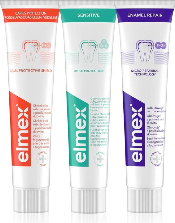 Image du produit Elmex Mix Trio Toothpaste Set - 3 X 75 Ml (75 ml)