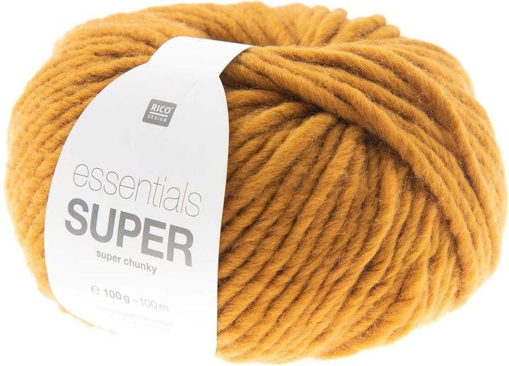Rico Design Wolle Essentials Super Super Chunky 100 g, Karamell (90 m)