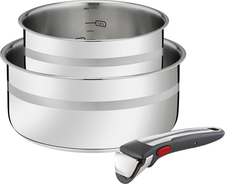 Actual product image Tefal Jamie Oliver Ingenio G6 (20 cm, Pot, Saucepan, Stainless steel)