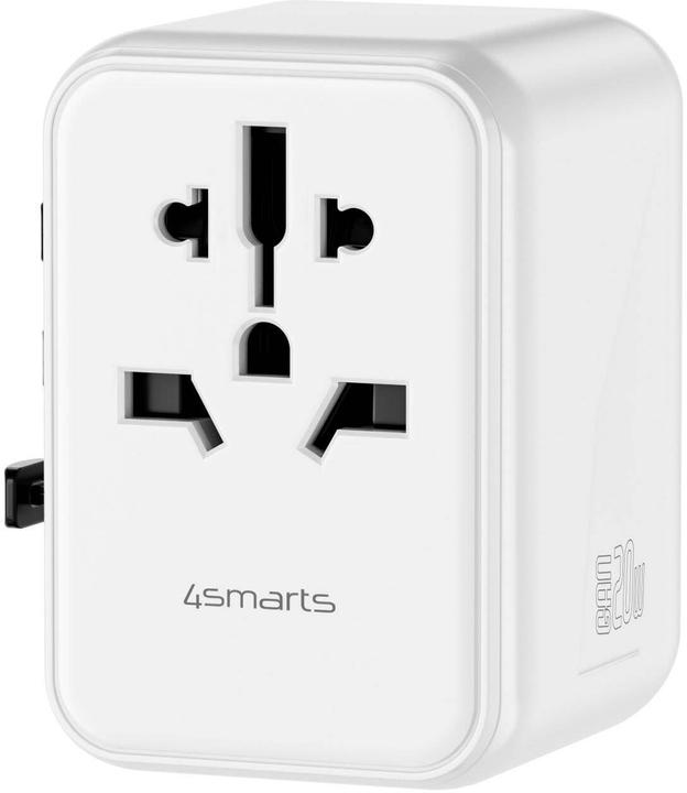 4smarts Weltreiseadapter Nomad 20W weiss