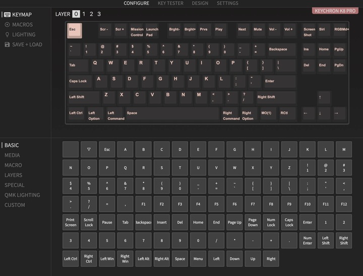 Produktbild Keychron K8 Pro (CH, Kabelgebunden, Kabellos)