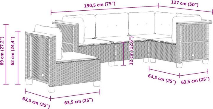 Produktbild vidaXL Barrett