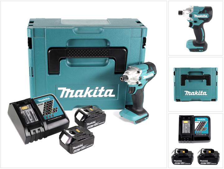 Produktbild Makita DTD 156 RMJ Akku Schlagschrauber 18V 155Nm + 2x Akku 4,0Ah + Ladegerät + Makpac