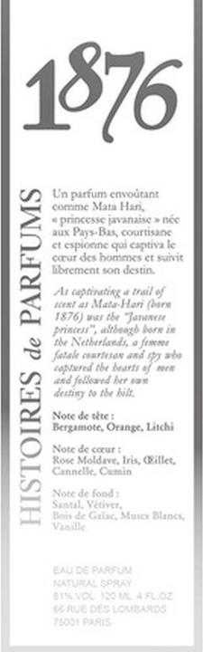 Immagine prodotto Histoires de Parfums 1876 Mata Hari (Eau de parfum, 120 ml)