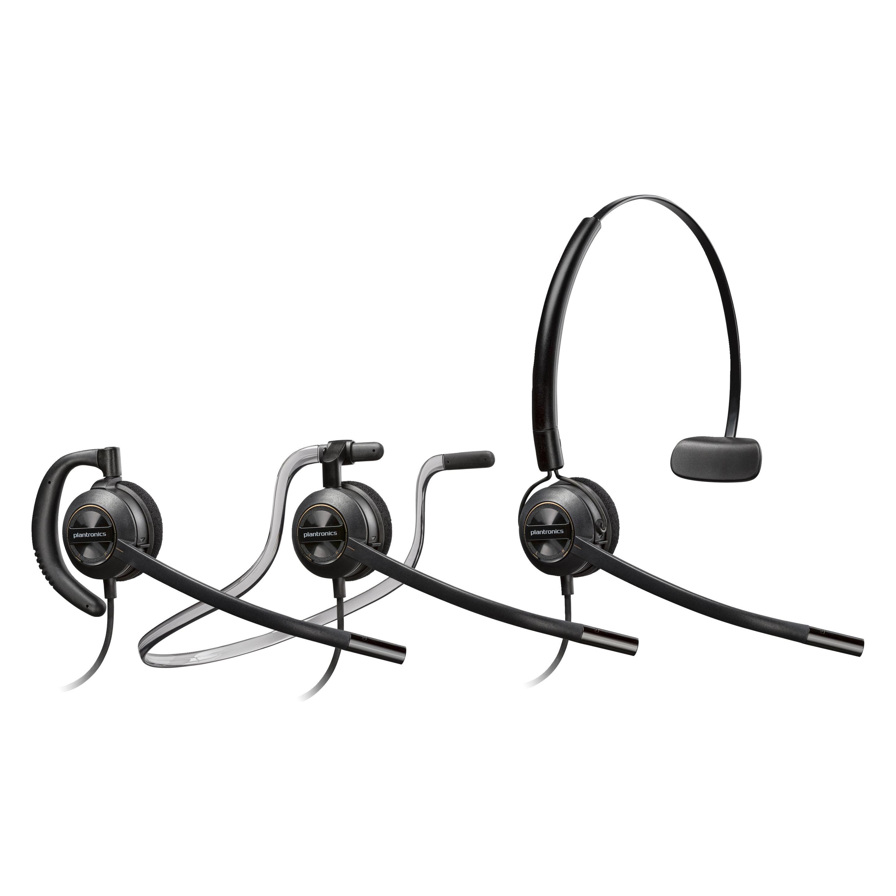 HP Poly EncorePro 540 Konvertierbares Headset mit Quick Disconnect (Kabelgebunden), Office Headset, 