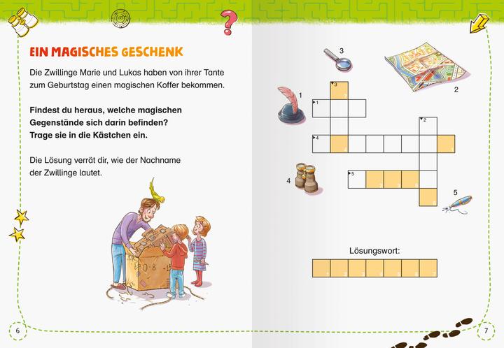 Valori nutrizionali e ingredienti Ravensburger Die Jagd nach dem magischen Detektivkoffer: Das Rätselbuch für Spürnasen (Tedesco, Melinda Ronto, Matthia Tiemeyer, Patrick Fix, Cally Stronk, 2024)