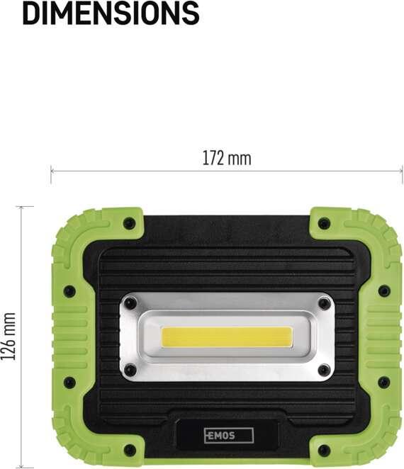 Produktbild Emos Aufladbarer COB LED-Strahler P4533, 1000 lm, 4400 mAh (1000 lm)