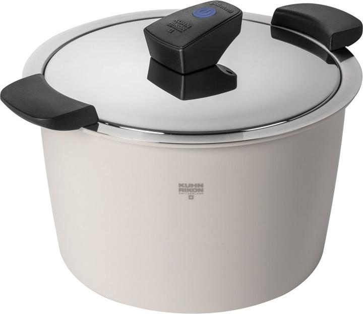 Actual product image Kuhn Rikon HOTPAN® COMFORT Stew pot sand 5.0 L · Ø 22 cm (Pot, Stainless steel, 22 x 20 cm)