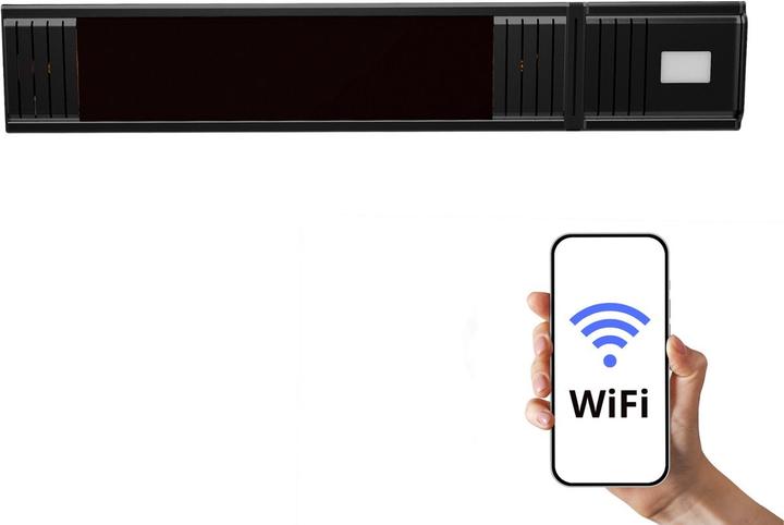 Produktbild Home It Patio heater with WiFi for wall suspension - 1500 W - black (1500 W)