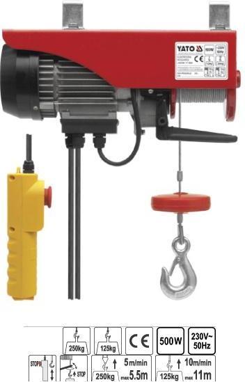 Image du produit Yato WCIĄGARKA LINOWA 500W 125/250kg 5901