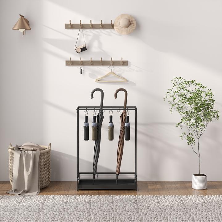 Produktbild Homcom Schirmhalter Stahl Schwarz