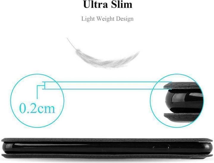 Actual product image Cadorabo Book with View double window cover (Samsung Galaxy A8 (2018))