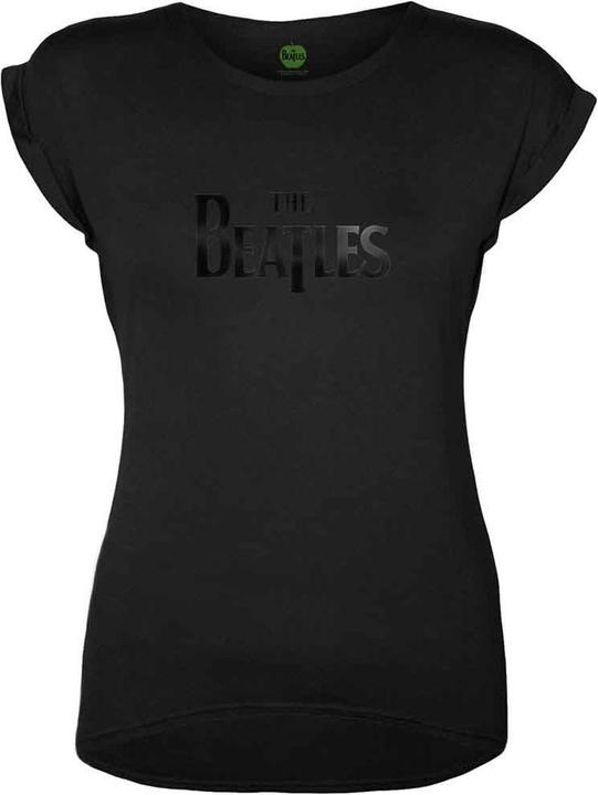 The Beatles Drop T Logo (Black Letters) (Girlie) (L)