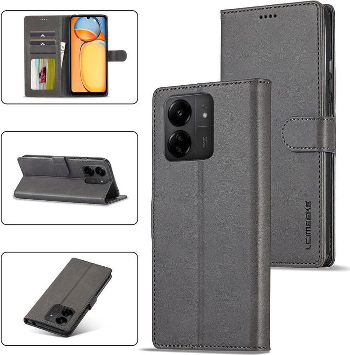 Produktbild LC.Imeeke Xiaomi Poco C65 / Redmi 13C - Etui grau (Xiaomi Poco C65)