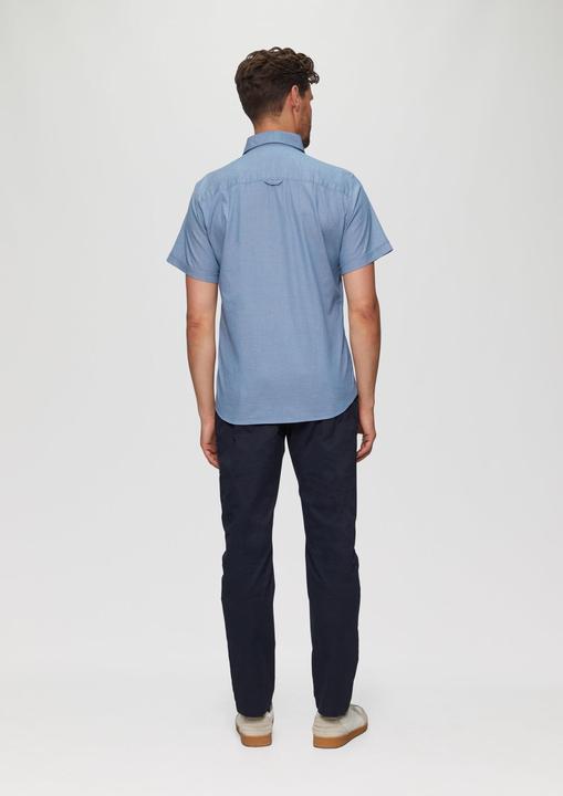 Produktbild S.Oliver Hemd Slim Fit: Kurzarmhemd mit Chambray-Details (XXL)