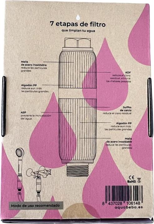 Image du produit Aquabeba Filtro Ducha Aquafilter Gold (1 x)