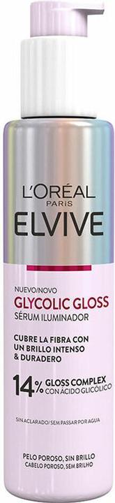 Actual product image L'Oréal Paris Elvive Glycolic Gloss Serum with Glycolic Acid for Soft and Shiny Hair (150 ml)