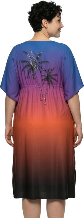 Actual product image Ulla Popken Palm Tree Gradient TIe Front Caftan (50, 52, 54, 56)