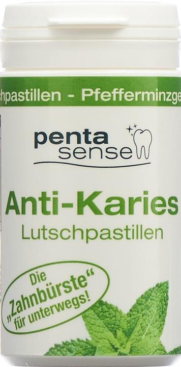 Produktbild Penta sense Anti-Karies die Zahnbürste für unterwegs Lutschtabl Mint 30 Stk (30 Stk., Pastillen, 78 g)