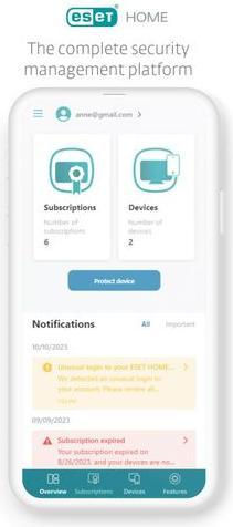 Produktbild ESET HOME Security Premium ESD, Vollversion, 1 User, 1 (1 User, 12 Monate)