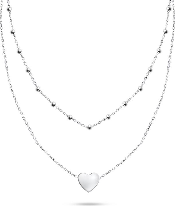 Produktbild Brilio Silver - Original double silver necklace NCL63W (Silber)