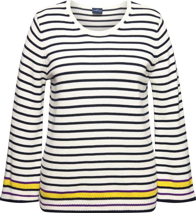 Image du produit Laurasøn Pull en maille rayé, col rond et manches longues (M)