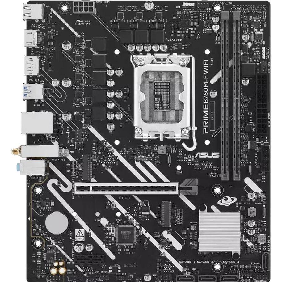ASUS MB PRIME B760M-F WIFI (LGA 1700, Intel B760, Micro ATX (mATX)), Mainboard