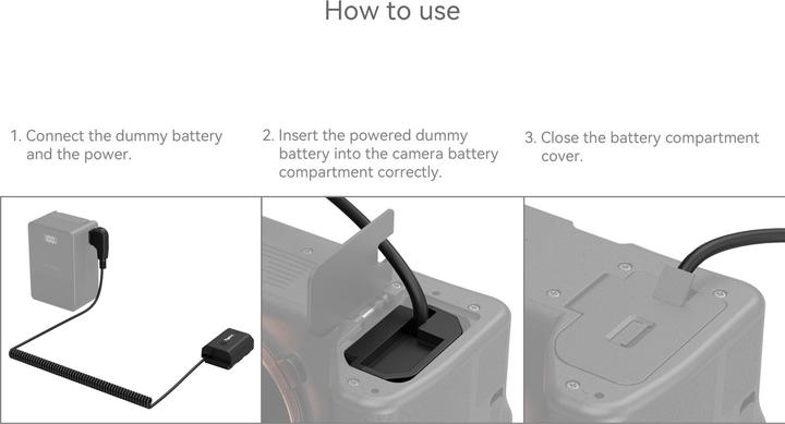 Image du produit SmallRig D-Tap vers NP-FZ100 Câble d'alimentation de batterie factice 4253B (Batterie de l'appareil photo, Batterie de l'appareil photo Adaptateur secteur)