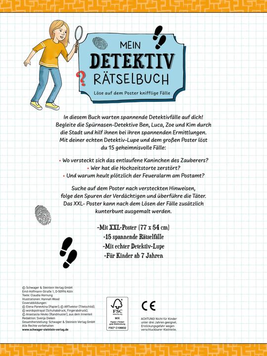 Produktbild Mein Detektiv Rätselbuch (Deutsch)
