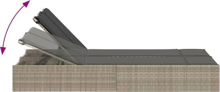 Produktbild vidaXL Doppel-Sonnenliege (200 cm)