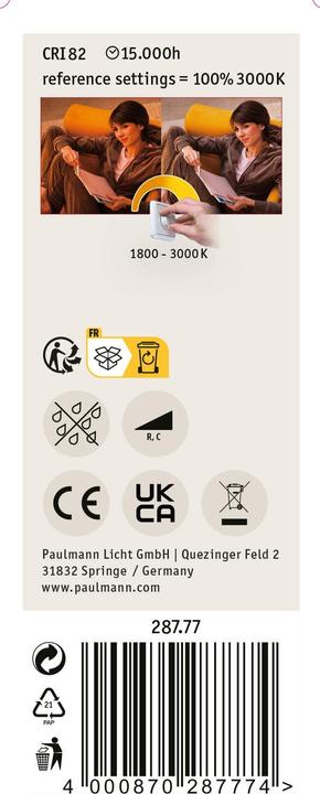 Actual product image Paulmann Candle (E14, 5 W, 470 lm, 1 x, F)